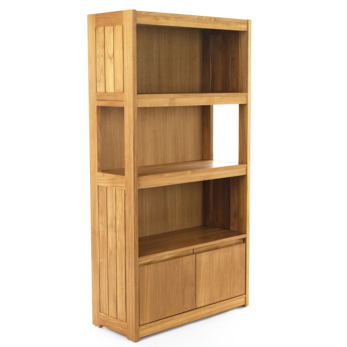 Teak Wood Book Shelf With 2 Doors