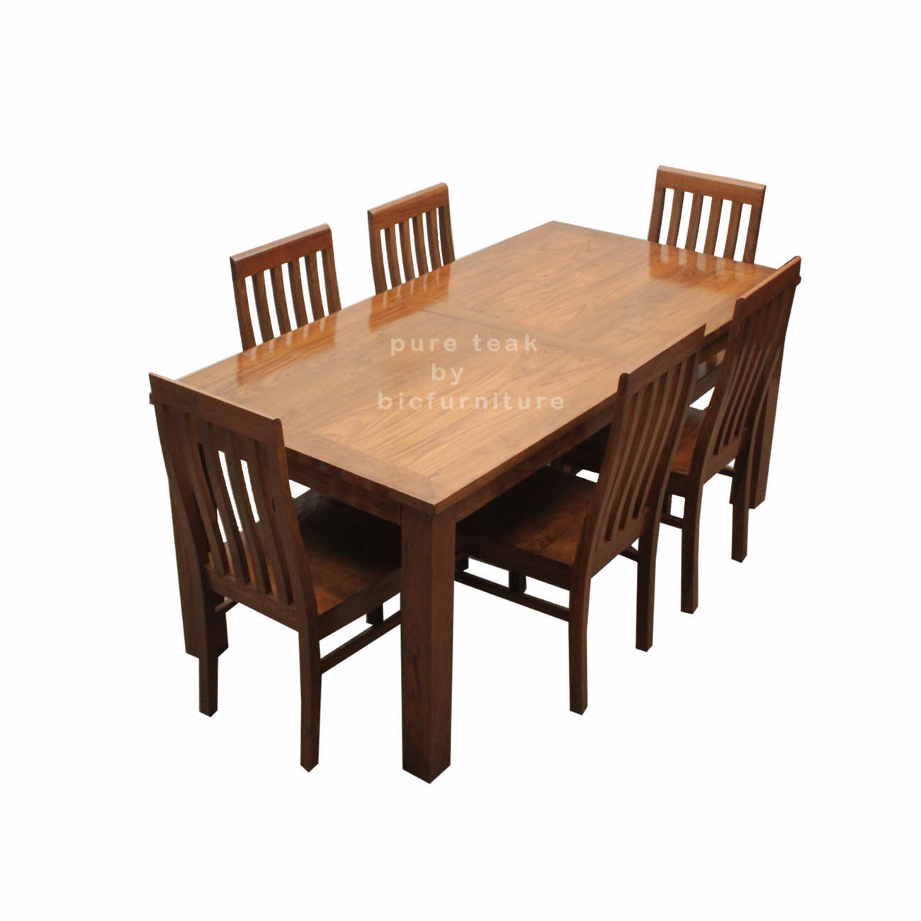 Teak Wood Dining Set In Pure Teak Wood Tws 15 Details Bic Furniture India