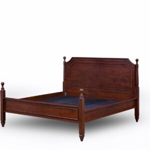 TEAKWOOD ETHNIC BED | DOUBLE BED MUMBAI | BED 115